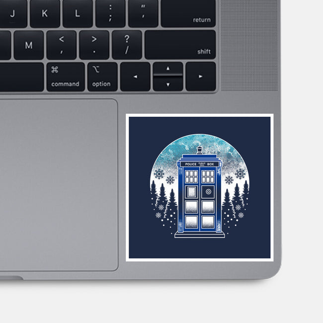 Time And Space And Snow-None-Glossy-Sticker-Logozaste