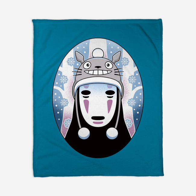 Spirits In The Snow-None-Fleece-Blanket-Logozaste