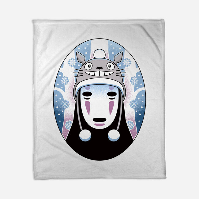 Spirits In The Snow-None-Fleece-Blanket-Logozaste