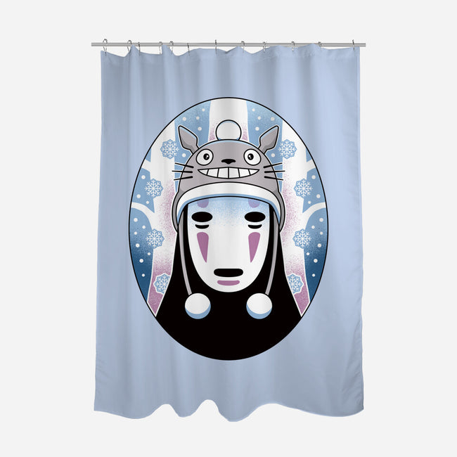 Spirits In The Snow-None-Polyester-Shower Curtain-Logozaste