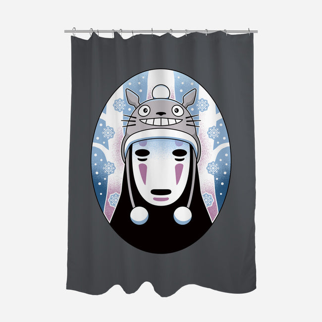 Spirits In The Snow-None-Polyester-Shower Curtain-Logozaste