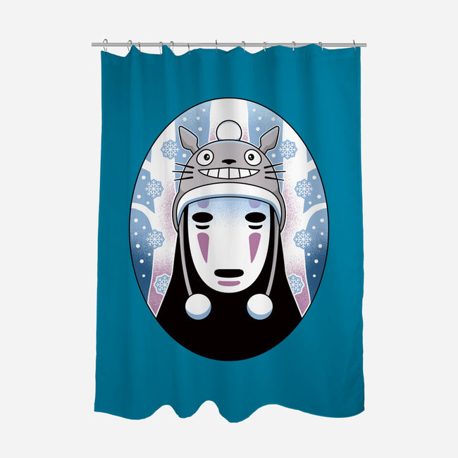 Spirits In The Snow-None-Polyester-Shower Curtain-Logozaste