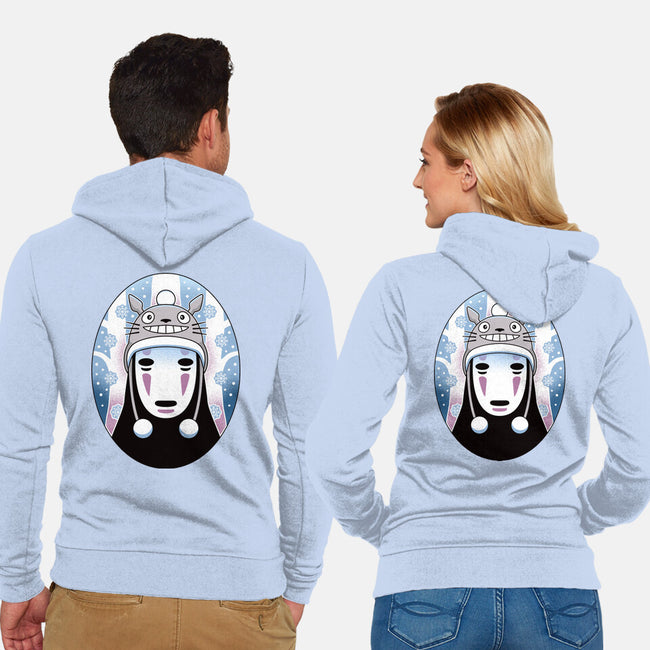 Spirits In The Snow-Unisex-Zip-Up-Sweatshirt-Logozaste