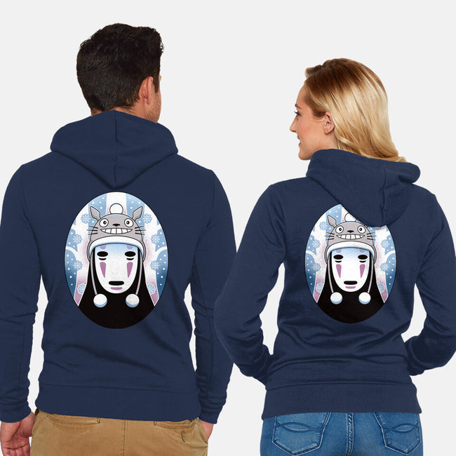 Spirits In The Snow-Unisex-Zip-Up-Sweatshirt-Logozaste