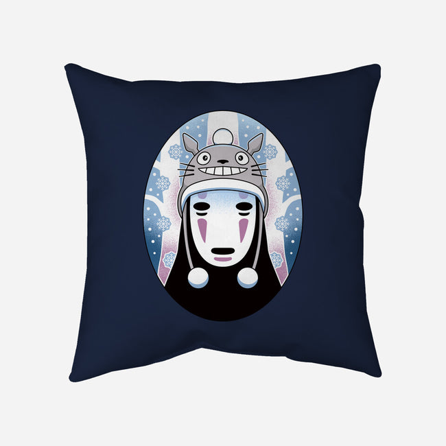 Spirits In The Snow-None-Removable Cover-Throw Pillow-Logozaste