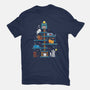 Christmas Tree House Cats-Mens-Basic-Tee-Vallina84