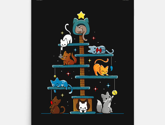 Christmas Tree House Cats