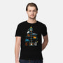 Christmas Tree House Cats-Mens-Premium-Tee-Vallina84