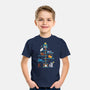 Christmas Tree House Cats-Youth-Basic-Tee-Vallina84