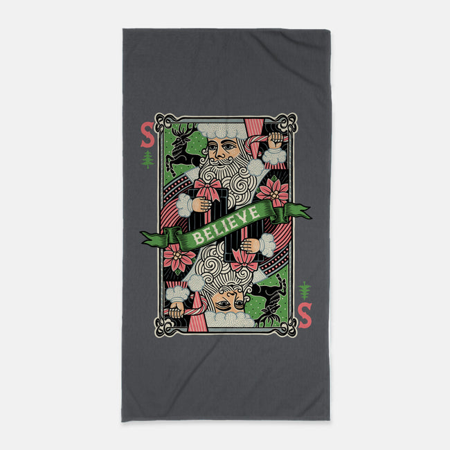 Believe Card-None-Beach-Towel-momma_gorilla