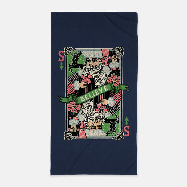 Believe Card-None-Beach-Towel-momma_gorilla