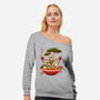 Maracas Dance Ramen-Womens-Off Shoulder-Sweatshirt-Alundrart