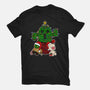 Christmas Cactuar-Womens-Fitted-Tee-Alexhefe