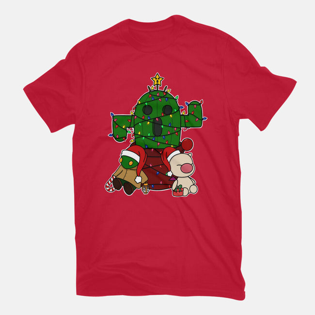 Christmas Cactuar-Mens-Heavyweight-Tee-Alexhefe