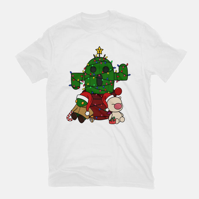 Christmas Cactuar-Womens-Fitted-Tee-Alexhefe