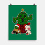 Christmas Cactuar-None-Matte-Poster-Alexhefe