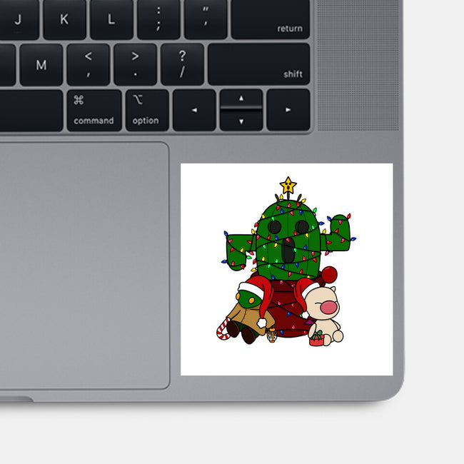 Christmas Cactuar-None-Glossy-Sticker-Alexhefe