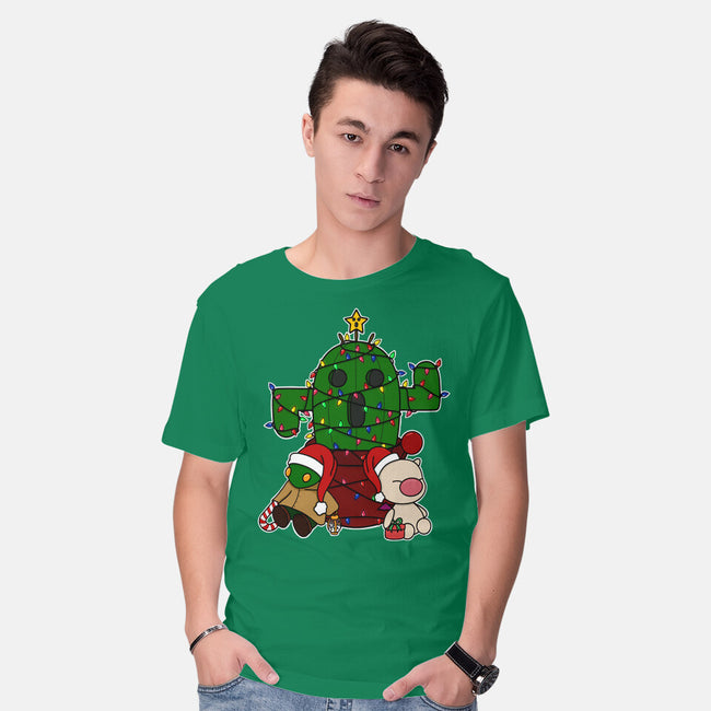 Christmas Cactuar-Mens-Basic-Tee-Alexhefe