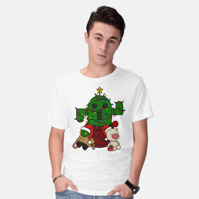 Christmas Cactuar-Mens-Basic-Tee-Alexhefe