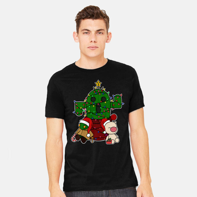 Christmas Cactuar-Mens-Heavyweight-Tee-Alexhefe