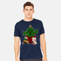 Christmas Cactuar-Mens-Heavyweight-Tee-Alexhefe