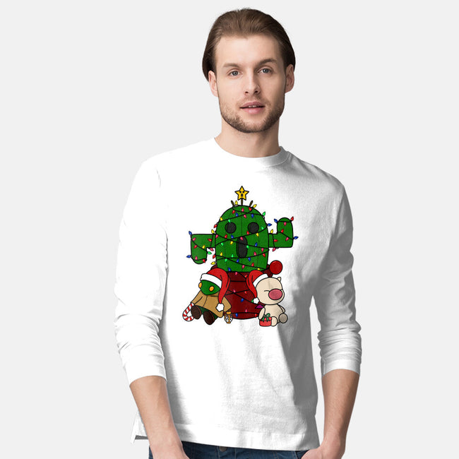 Christmas Cactuar-Mens-Long Sleeved-Tee-Alexhefe