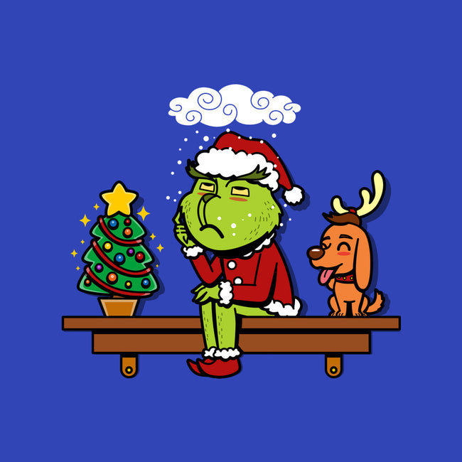 Grinch On The Shelf-Dog-Bandana-Pet Collar-Boggs Nicolas