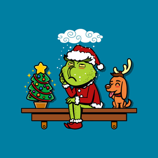 Grinch On The Shelf-None-Basic Tote-Bag-Boggs Nicolas