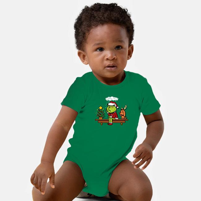 Grinch On The Shelf-Baby-Basic-Onesie-Boggs Nicolas