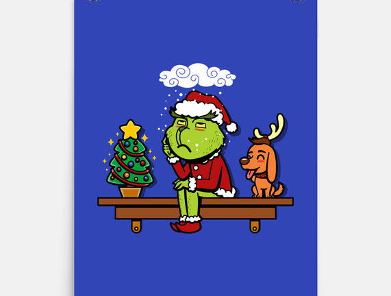 Grinch On The Shelf