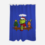 Grinch On The Shelf-None-Polyester-Shower Curtain-Boggs Nicolas