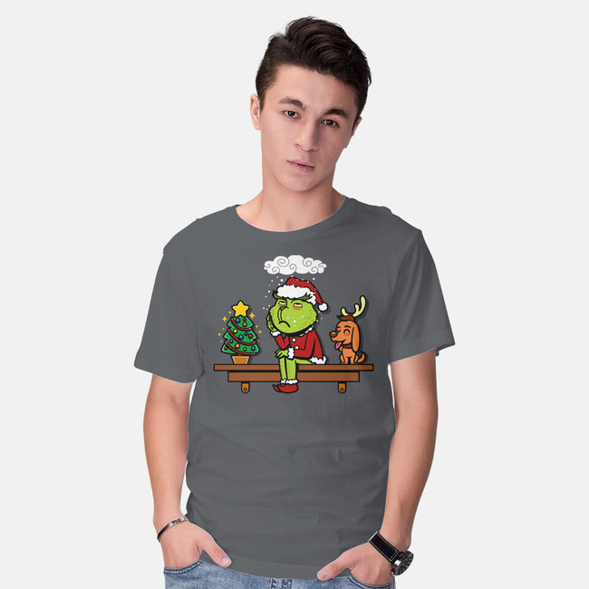 Grinch On The Shelf-Mens-Basic-Tee-Boggs Nicolas