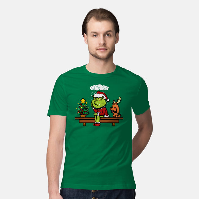 Grinch On The Shelf-Mens-Premium-Tee-Boggs Nicolas