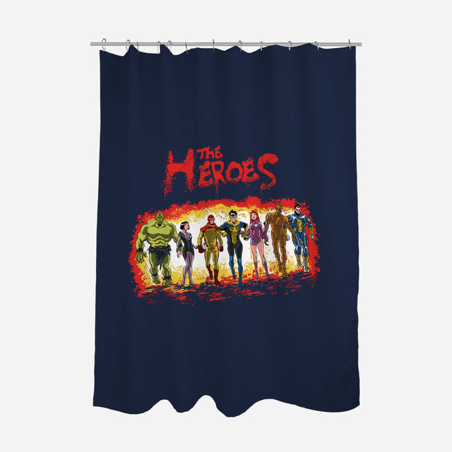 The Heroes-None-Polyester-Shower Curtain-zascanauta