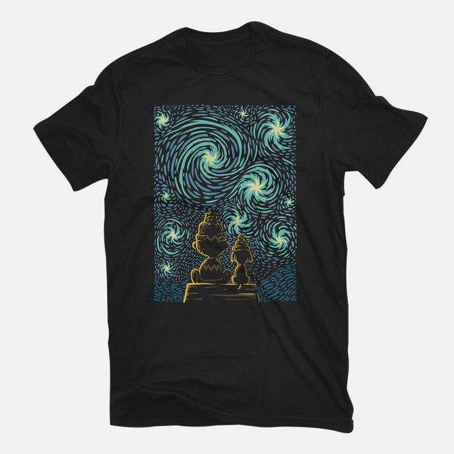 Starry Winter Night-Mens-Heavyweight-Tee-erion_designs