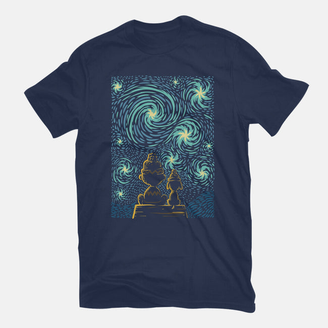 Starry Winter Night-Mens-Heavyweight-Tee-erion_designs