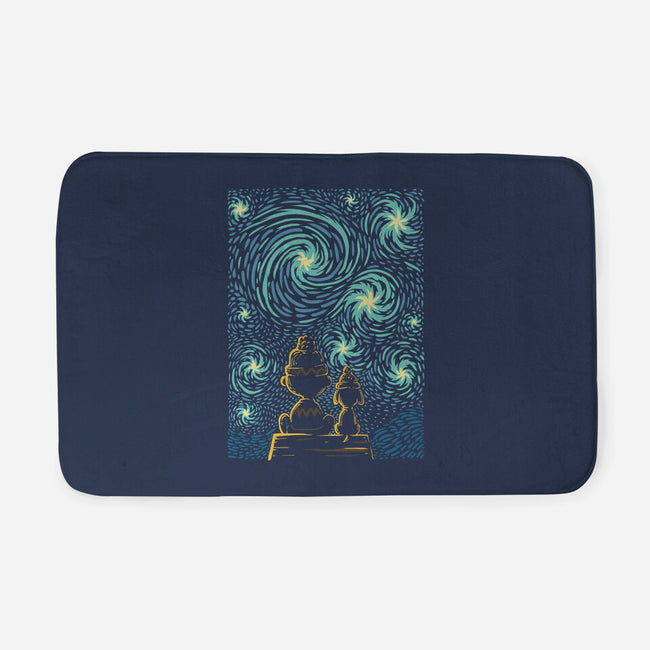 Starry Winter Night-None-Memory Foam-Bath Mat-erion_designs