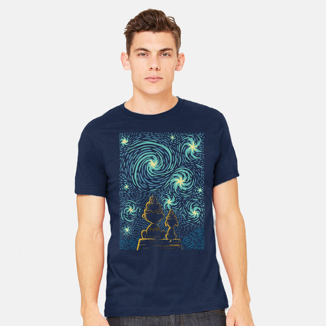 Starry Winter Night-Mens-Heavyweight-Tee-erion_designs