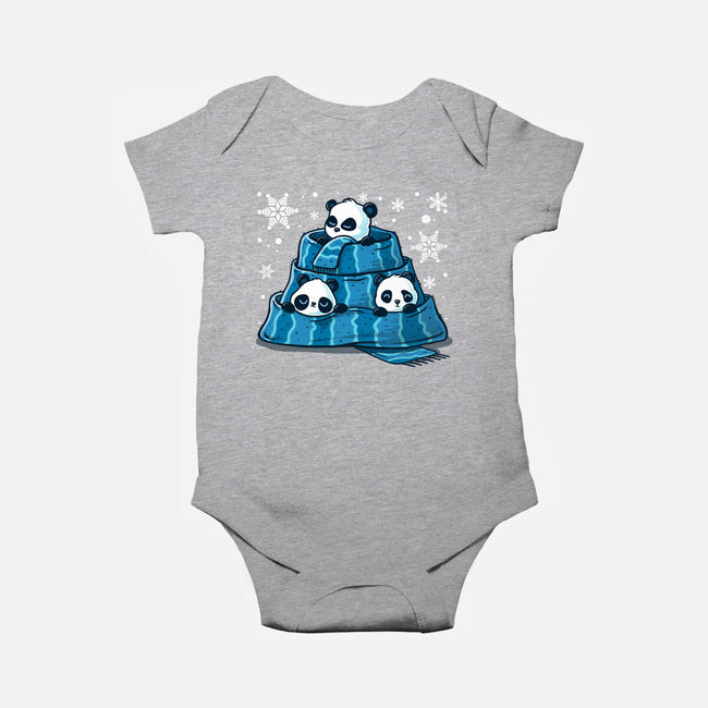 Winter Pandas-Baby-Basic-Onesie-erion_designs