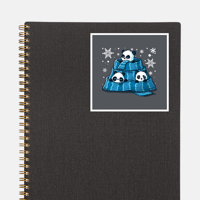 Winter Pandas-None-Glossy-Sticker-erion_designs