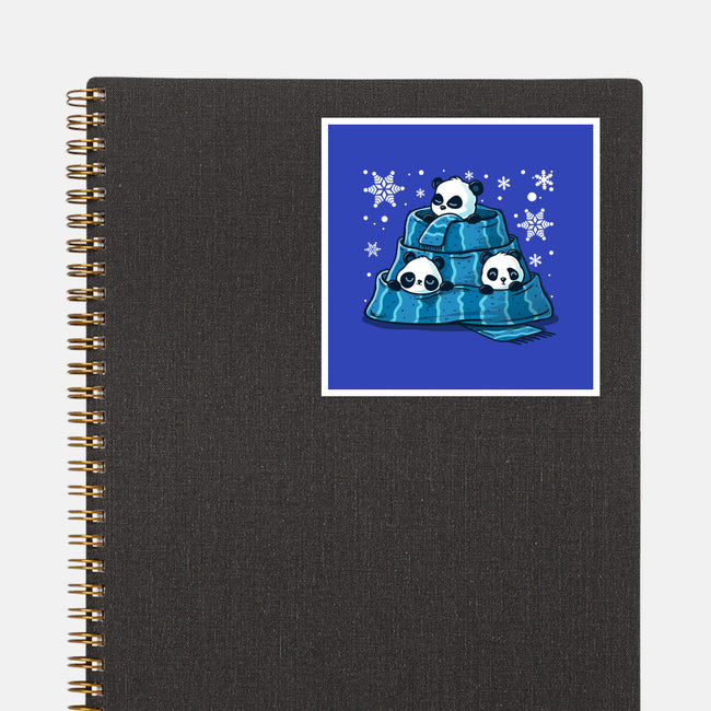 Winter Pandas-None-Glossy-Sticker-erion_designs