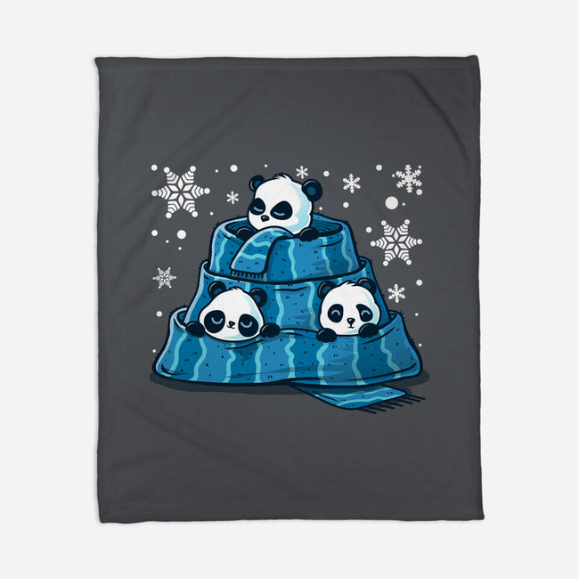 Winter Pandas-None-Fleece-Blanket-erion_designs