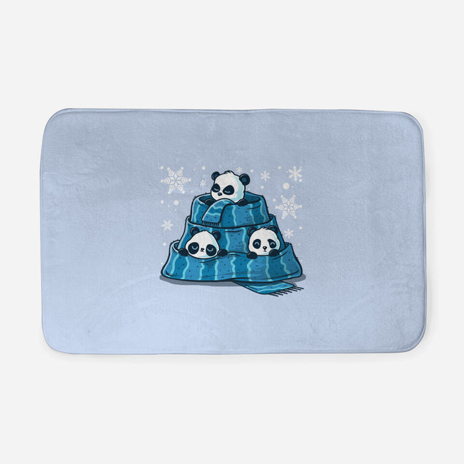 Winter Pandas-None-Memory Foam-Bath Mat-erion_designs