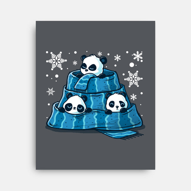 Winter Pandas-None-Stretched-Canvas-erion_designs