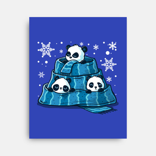 Winter Pandas-None-Stretched-Canvas-erion_designs