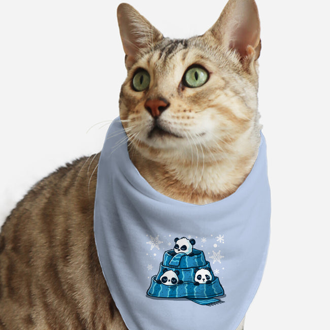 Winter Pandas-Cat-Bandana-Pet Collar-erion_designs