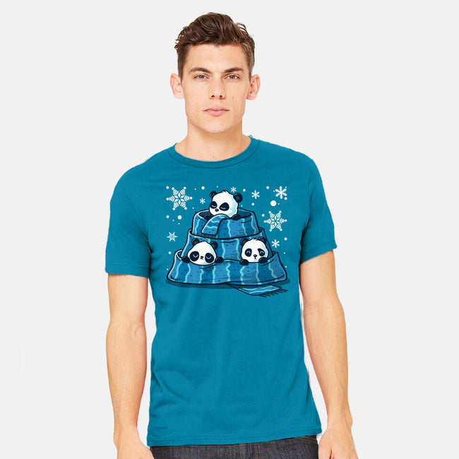 Winter Pandas-Mens-Heavyweight-Tee-erion_designs