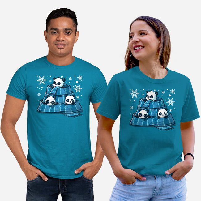 Winter Pandas-Unisex-Basic-Tee-erion_designs