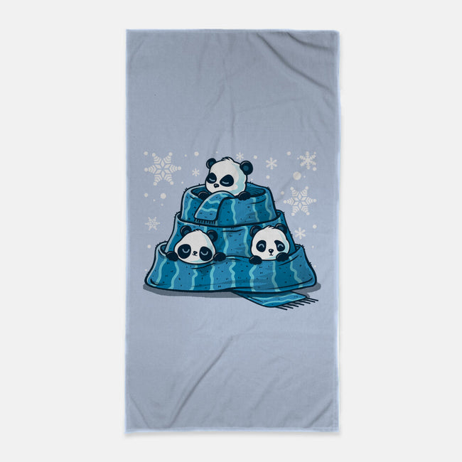 Winter Pandas-None-Beach-Towel-erion_designs