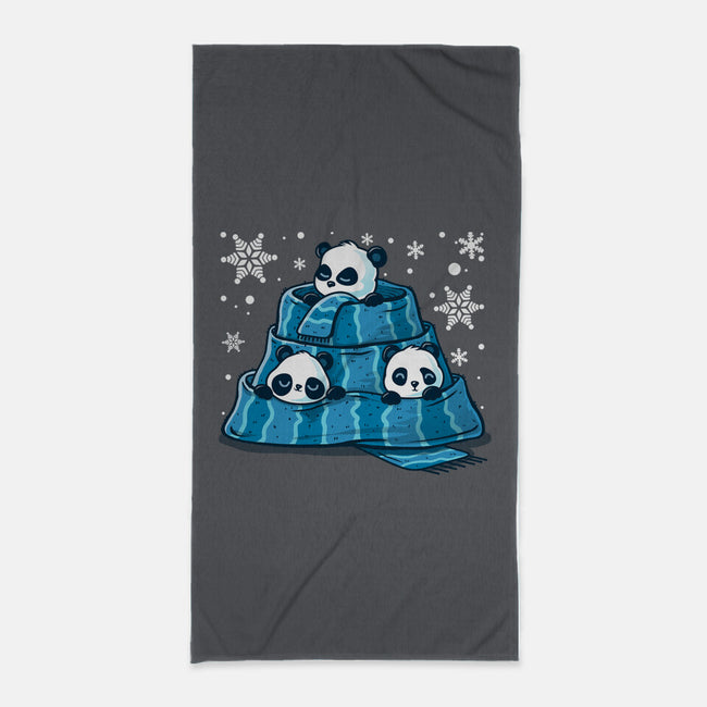 Winter Pandas-None-Beach-Towel-erion_designs